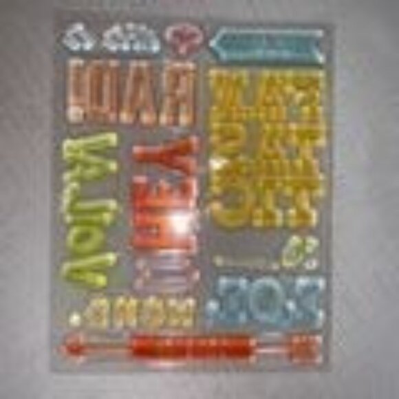 Phrase Stamps For Scrapbooking & Crafting HEY RAD LOL VOILA FANTASTIC - Picture 3 of 4